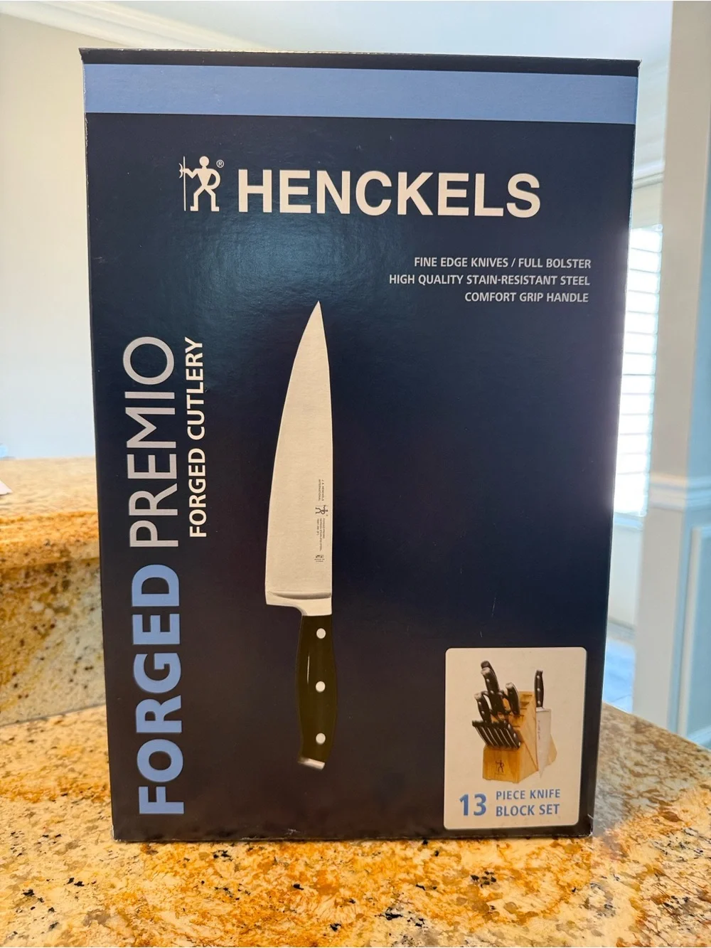 Henckels Forged Premio 13-Piece Knife Block Set Black